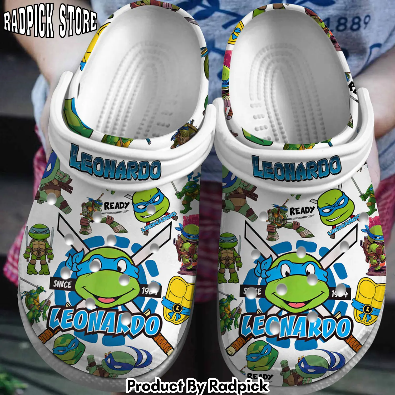 Radpick teenage mutant ninja turtles leonardo cartoon clogs shoes for men women tt1 rp652839